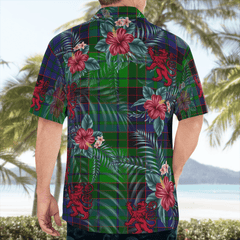 Clan Stewart Old Modern Tartan Scottish Lion Hawaiian Shirt YI29 Stewart Old Modern Tartan Tartan Hawaii Shirt   
