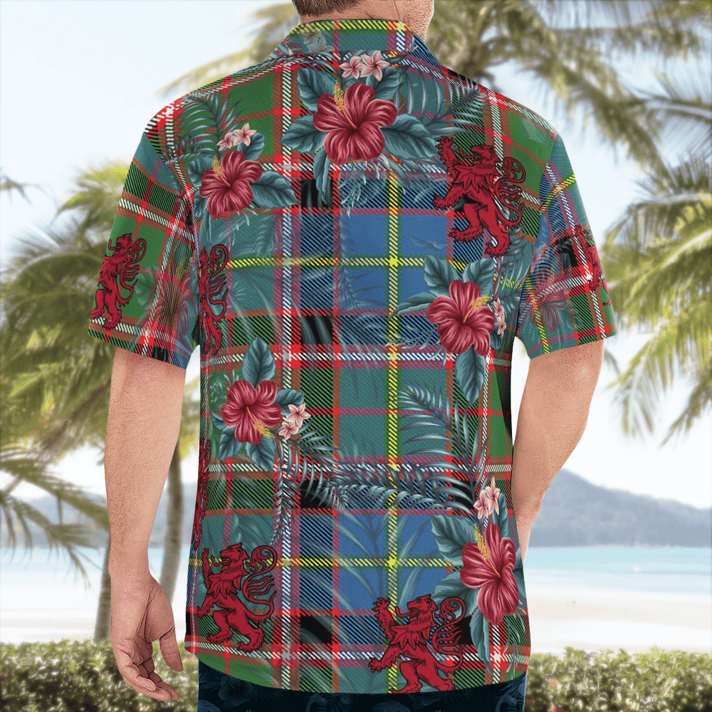 Clan Stirling (of Cadder-Present Chief) Tartan Scottish Lion Hawaiian Shirt VN17 Stirling (of Cadder-Present Chief) Tartan Tartan Hawaii Shirt   
