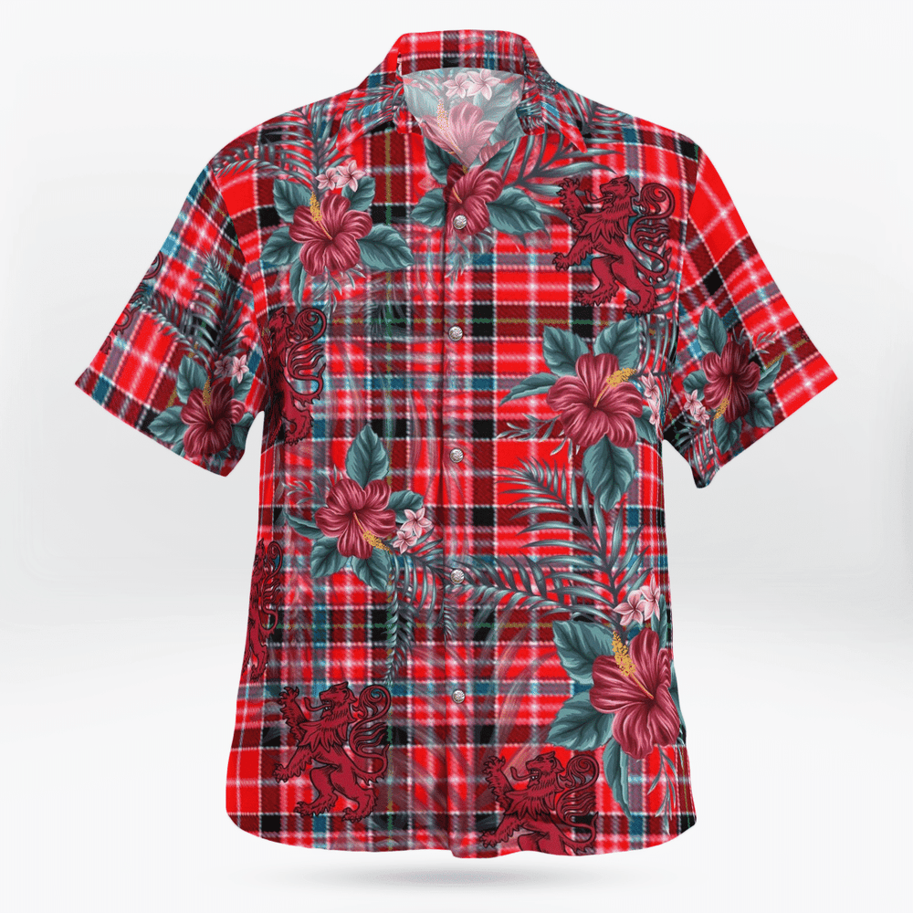 Clan Straiton Aderbeen Tartan Scottish Lion Hawaiian Shirt WQ60 Straiton Aderbeen Tartan Tartan Hawaii Shirt   