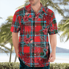 Clan Sinclair Modern Tartan Scottish Lion Hawaiian Shirt YU57 Sinclair Modern Tartan Tartan Hawaii Shirt   
