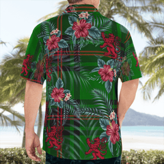 Clan Primrose (Fife) Tartan Scottish Lion Hawaiian Shirt QK61 Primrose (Fife) Tartan Tartan Hawaii Shirt   