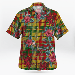 Clan Strathearn Modern Tartan Scottish Lion Hawaiian Shirt CW27 Strathearn Modern Tartan Tartan Hawaii Shirt   