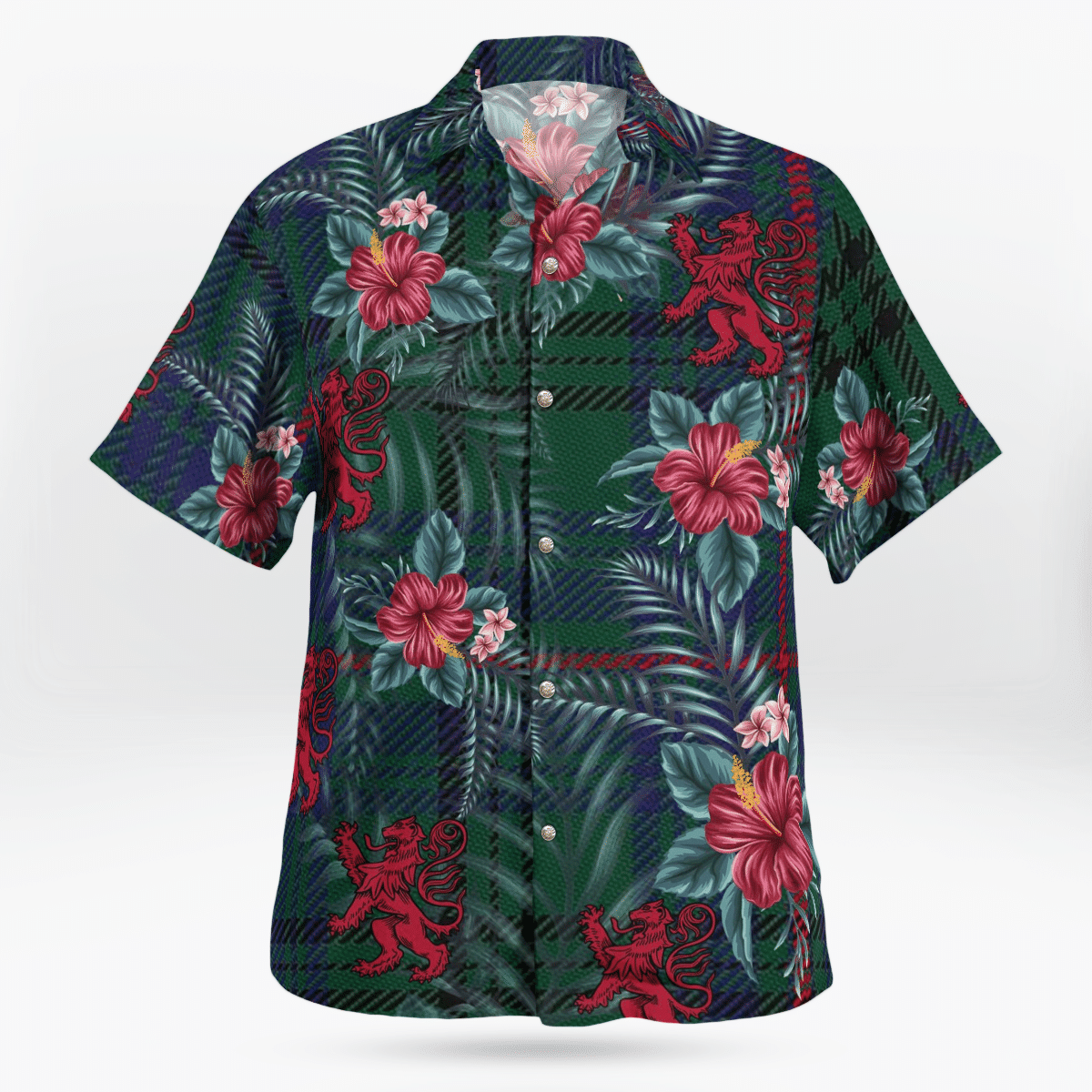 Clan Walker Hunting Modern Tartan Scottish Lion Hawaiian Shirt SX12 Walker Hunting Modern Tartan Tartan Hawaii Shirt   