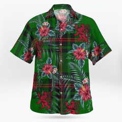 Clan Primrose (Fife) Tartan Scottish Lion Hawaiian Shirt QK61 Primrose (Fife) Tartan Tartan Hawaii Shirt   