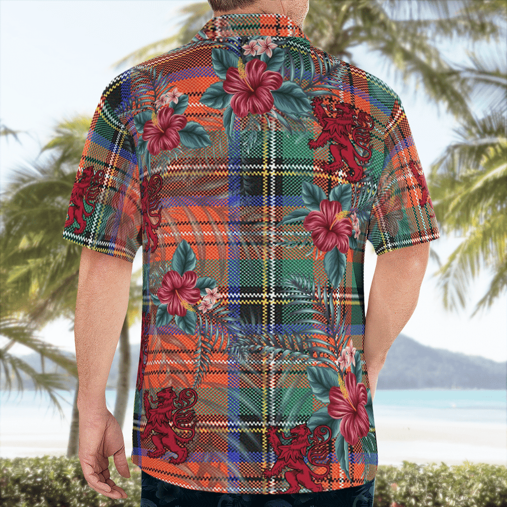 Clan Stewart Royal Ancient Tartan Scottish Lion Hawaiian Shirt WY18 Stewart Royal Ancient Tartan Tartan Hawaii Shirt   