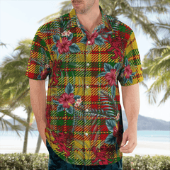 Clan Strathearn Modern Tartan Scottish Lion Hawaiian Shirt CW27 Strathearn Modern Tartan Tartan Hawaii Shirt   