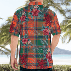 Clan Stewart of Appin Ancient Tartan Scottish Lion Hawaiian Shirt OB82 Stewart of Appin Ancient Tartan Tartan Hawaii Shirt   