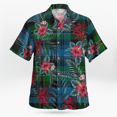 Clan Polaris Military Tartan Scottish Lion Hawaiian Shirt RL32 Polaris Military Tartan Tartan Hawaii Shirt   