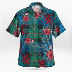 Clan Smith Ancient Tartan Scottish Lion Hawaiian Shirt SN57 Smith Ancient Tartan Tartan Hawaii Shirt   