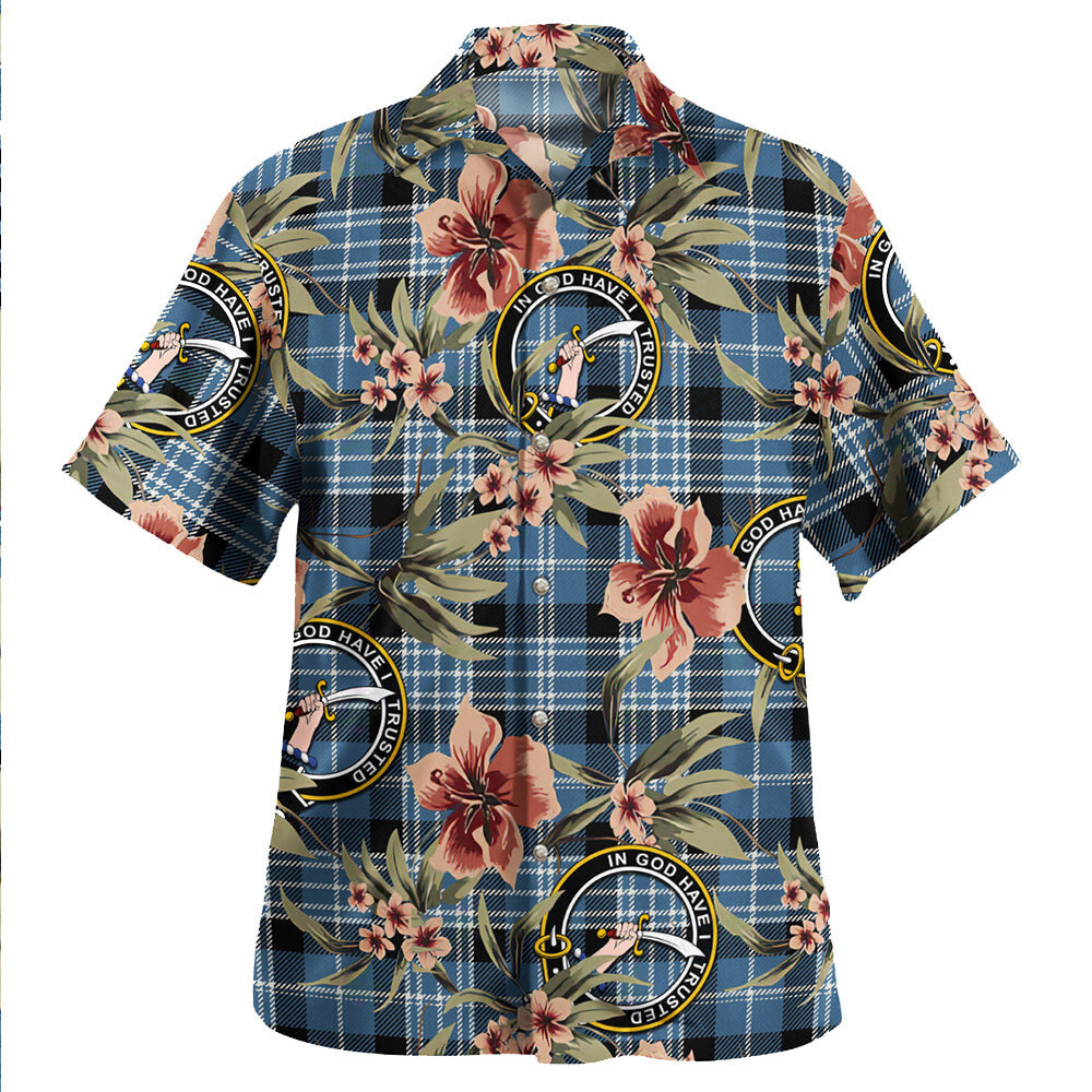 Clark Modern Tartan Clan Crest Badge Aloha Hawaiian Shirt Tropical Old Style JX83 Clark Modern Tartan Tartan Today   