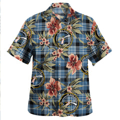 Clark Modern Tartan Clan Crest Badge Aloha Hawaiian Shirt Tropical Old Style JX83 Clark Modern Tartan Tartan Today   