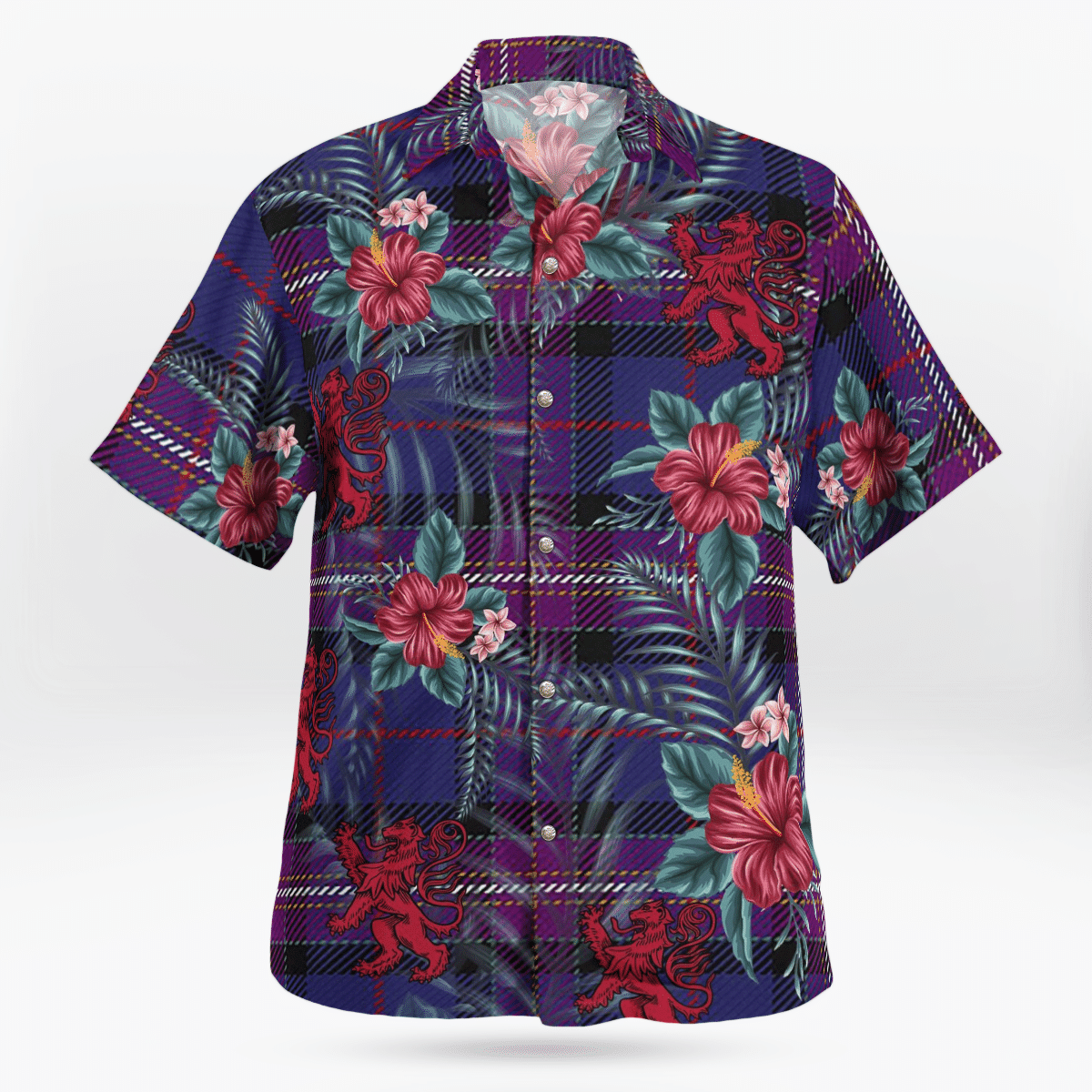 Clan Universal Masonic Tartan Tartan Scottish Lion Hawaiian Shirt CM11 Universal Masonic Tartan Tartan Tartan Hawaii Shirt   