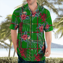 Clan Tribe of Mar Tartan Scottish Lion Hawaiian Shirt OG43 Tribe of Mar Tartan Tartan Hawaii Shirt   