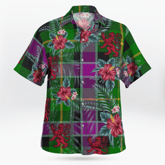 Clan Selkirk Tartan Scottish Lion Hawaiian Shirt RZ50 Selkirk Tartan Tartan Hawaii Shirt   