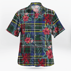 Clan Scott Green Modern Tartan Scottish Lion Hawaiian Shirt PM11 Scott Green Modern Tartan Tartan Hawaii Shirt   