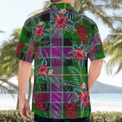 Clan Selkirk Tartan Scottish Lion Hawaiian Shirt RZ50 Selkirk Tartan Tartan Hawaii Shirt   