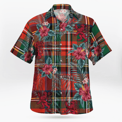 Clan Stewart Royal Modern Tartan Scottish Lion Hawaiian Shirt XK24 Stewart Royal Modern Tartan Tartan Hawaii Shirt   