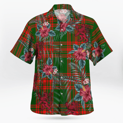 Clan Menzies Green Modern Tartan Scottish Lion Hawaiian Shirt FZ64 Menzies Green Modern Tartan Tartan Hawaii Shirt   