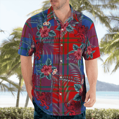 Clan Witherspoon Tartan Scottish Lion Hawaiian Shirt XF72 Witherspoon Tartan Tartan Hawaii Shirt   