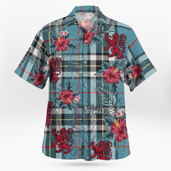 Clan Thomson Tartan Scottish Lion Hawaiian Shirt FF89 Thomson Tartan Tartan Hawaii Shirt   