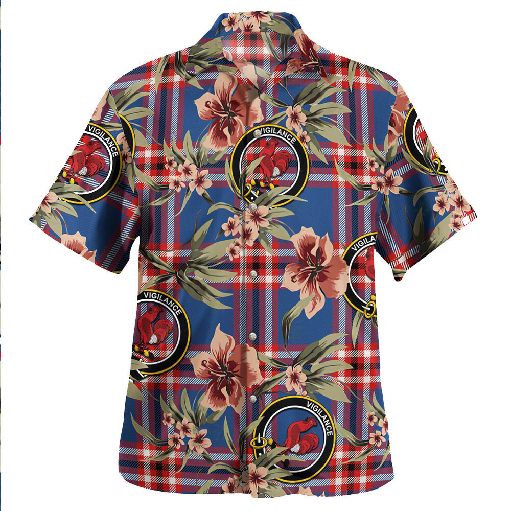 Clan Laing of Archiestown (Lang of Archiestown) Modern Tartan Crest Badge Aloha Hawaiian Shirt Tropical Old Style BD17 Laing of Archiestown (Lang of Archiestown) Modern Tartan Tartan Today   