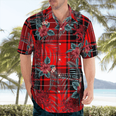 Clan Wemyss Modern Tartan Scottish Lion Hawaiian Shirt BL22 Wemyss Modern Tartan Tartan Hawaii Shirt   