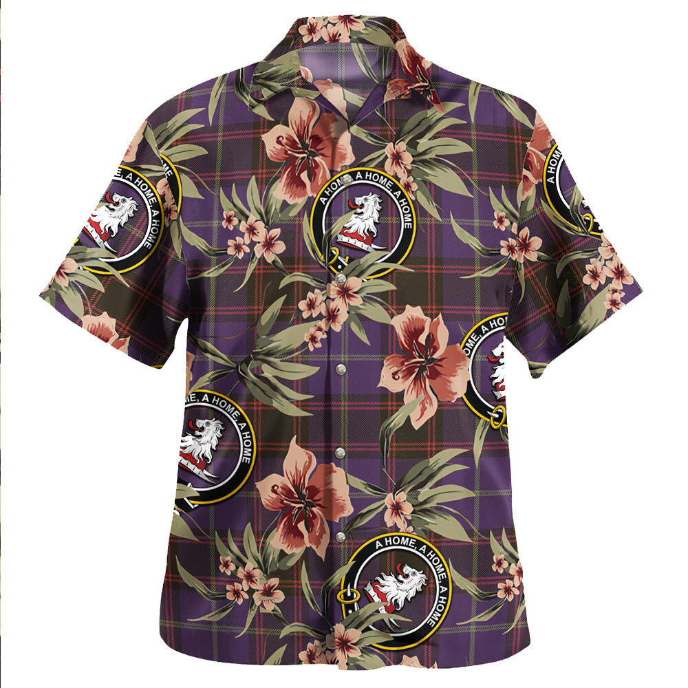 Clan Home Weathered Tartan Crest Badge Aloha Hawaiian Shirt Tropical Old Style XK62 Home Weathered Tartan Tartan Today   