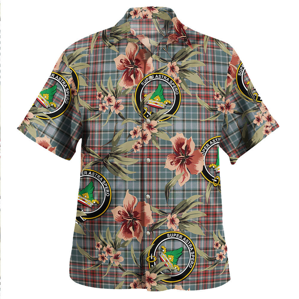 Clan Gayre Weathered Tartan Crest Badge Aloha Hawaiian Shirt Tropical Old Style WU78 Gayre Weathered Tartan Tartan Today   