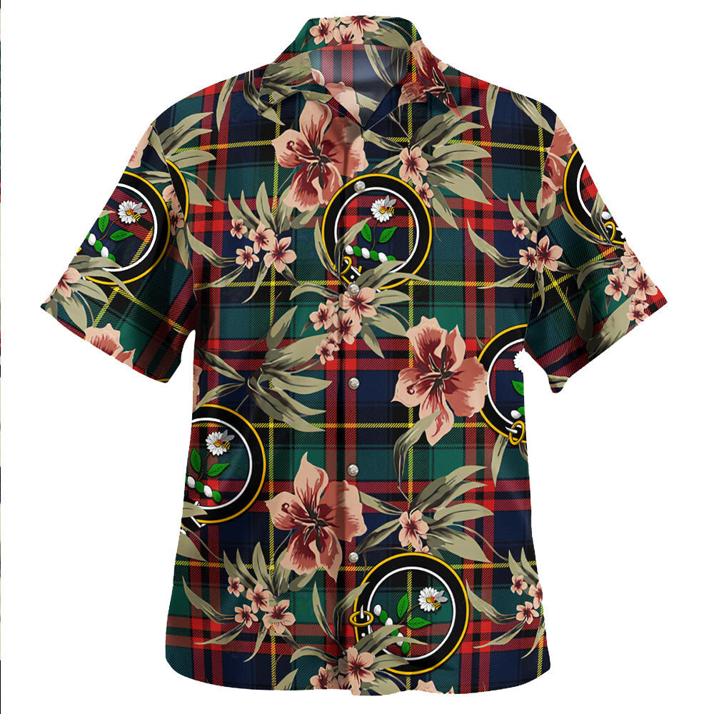 Clan Deas Modern Tartan Crest Badge Aloha Hawaiian Shirt Tropical Old Style KO52 Deas Modern Tartan Tartan Today   