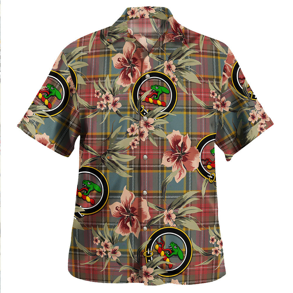 Clan MacBeth Weathered Tartan Crest Badge Aloha Hawaiian Shirt Tropical Old Style AN31 MacBeth Weathered Tartan Tartan Today   