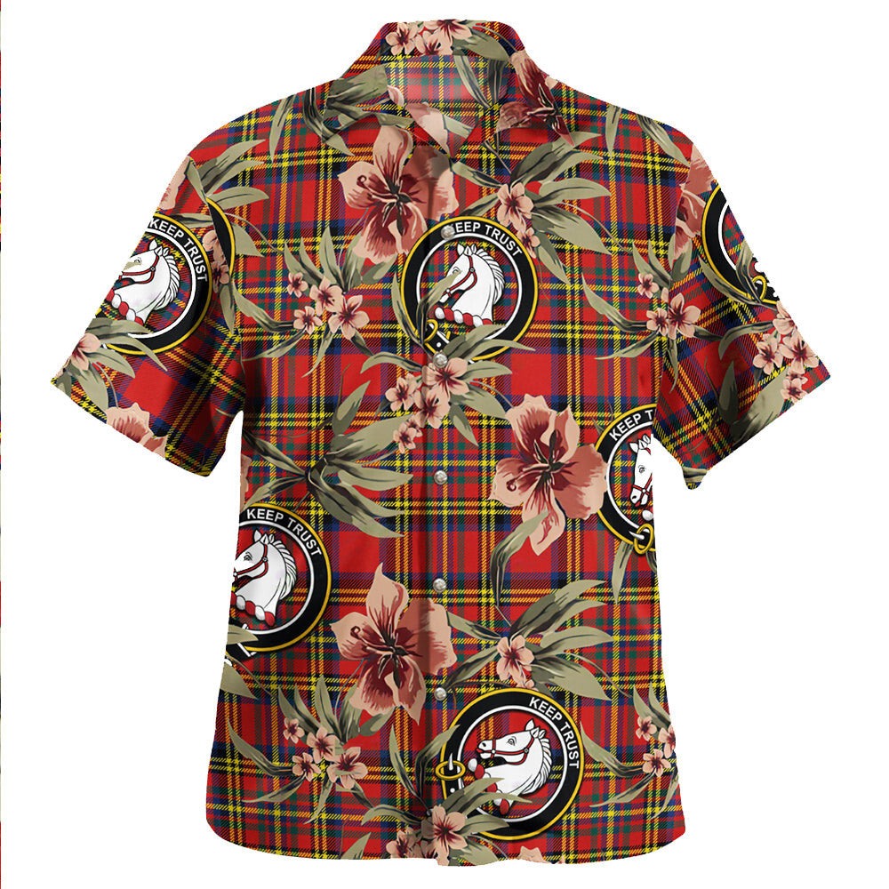 Clan Hepburn Modern Tartan Crest Badge Aloha Hawaiian Shirt Tropical Old Style TI81 Hepburn Modern Tartan Tartan Today   