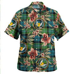 Clan Hogarth Ancient Tartan Crest Badge Aloha Hawaiian Shirt Tropical Old Style JL23 Hogarth Ancient Tartan Tartan Today   