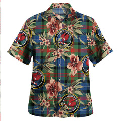 Clan Curry (Currie) Modern Tartan Crest Badge Aloha Hawaiian Shirt Tropical Old Style JI71 Curry (Currie) Modern Tartan Tartan Today   