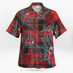 Clan Wallace Weathered Tartan Scottish Lion Hawaiian Shirt NX26 Wallace Weathered Tartan Tartan Hawaii Shirt   