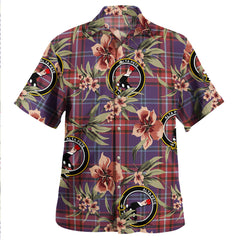 Clan Glenn Weathered Tartan Crest Badge Aloha Hawaiian Shirt Tropical Old Style AW45 Glenn Weathered Tartan Tartan Today   