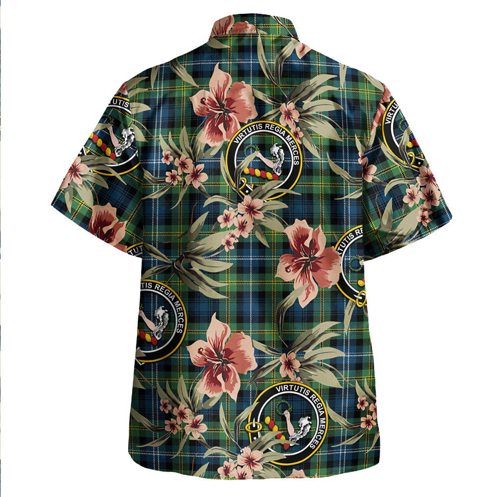 Clan Dyce Modern Tartan Crest Badge Aloha Hawaiian Shirt Tropical Old Style WK44 Dyce Modern Tartan Tartan Today   
