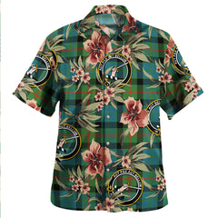 Clan Gunn Ancient Tartan Crest Badge Aloha Hawaiian Shirt Tropical Old Style PY70 Gunn Ancient Tartan Tartan Today   