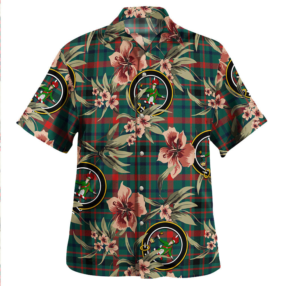 Clan MacDonagh Modern Tartan Crest Badge Aloha Hawaiian Shirt Tropical Old Style FJ14 MacDonagh Modern Tartan Tartan Today   