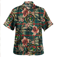 Clan MacDonagh Modern Tartan Crest Badge Aloha Hawaiian Shirt Tropical Old Style FJ14 MacDonagh Modern Tartan Tartan Today   