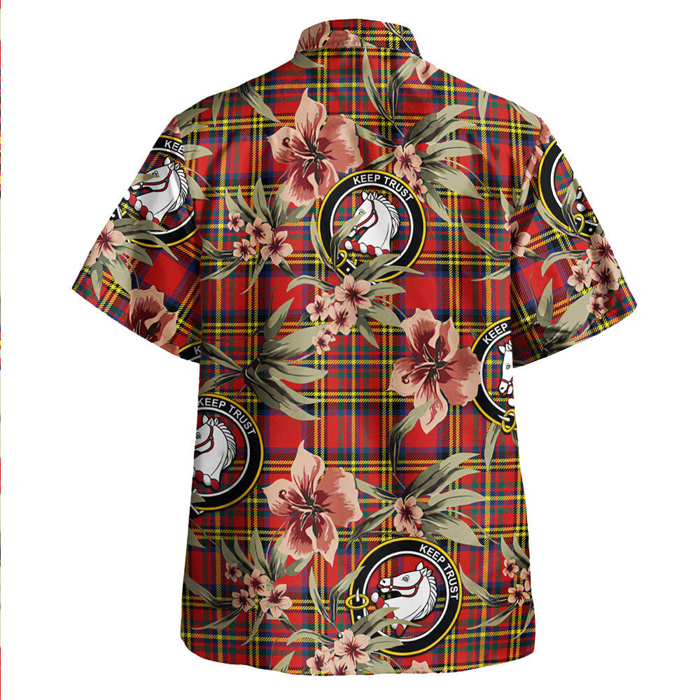 Clan Hepburn Modern Tartan Crest Badge Aloha Hawaiian Shirt Tropical Old Style TI81 Hepburn Modern Tartan Tartan Today   