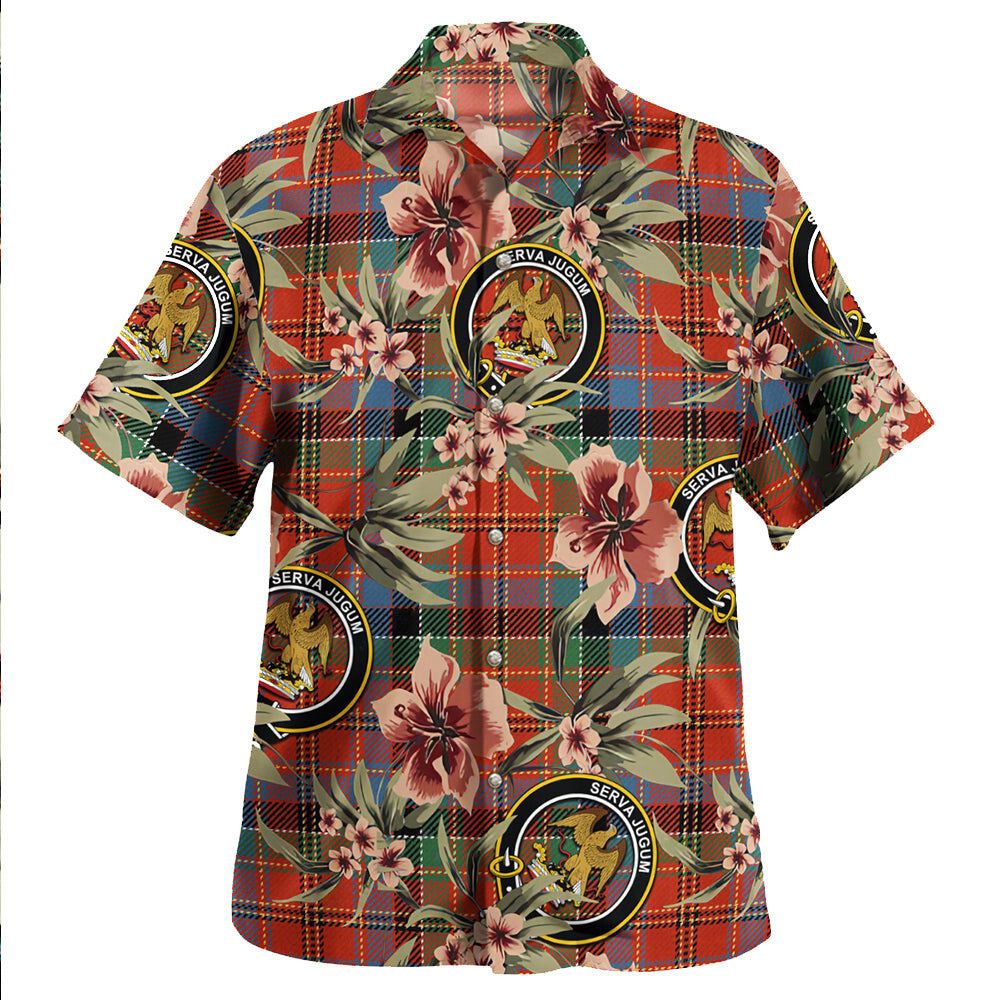 Hay and Leith Ancient Tartan Clan Crest Badge Aloha Hawaiian Shirt Tropical Old Style TR76 Hay and Leith Ancient Tartan Tartan Today   