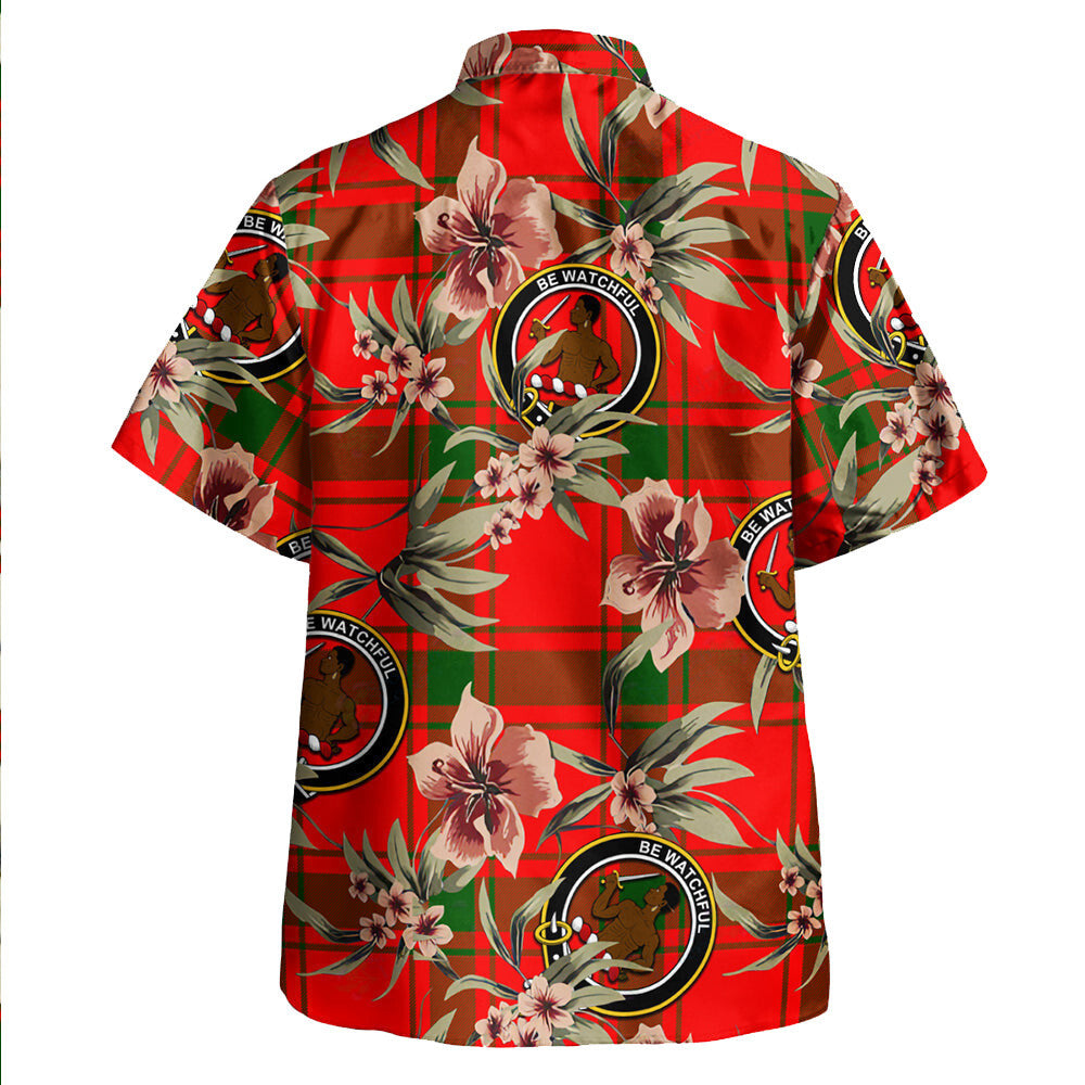 Clan Darroch Tartan Crest Badge Aloha Hawaiian Shirt Tropical Old Style YA32 Darroch Tartan Tartan Today   