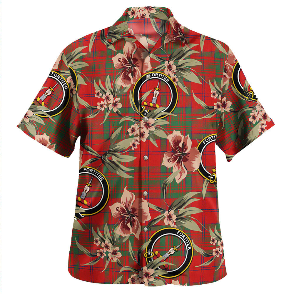 Clan MacAlister of Glenbarr Modern Tartan Crest Badge Aloha Hawaiian Shirt Tropical Old Style UE28 MacAlister of Glenbarr Modern Tartan Tartan Today   