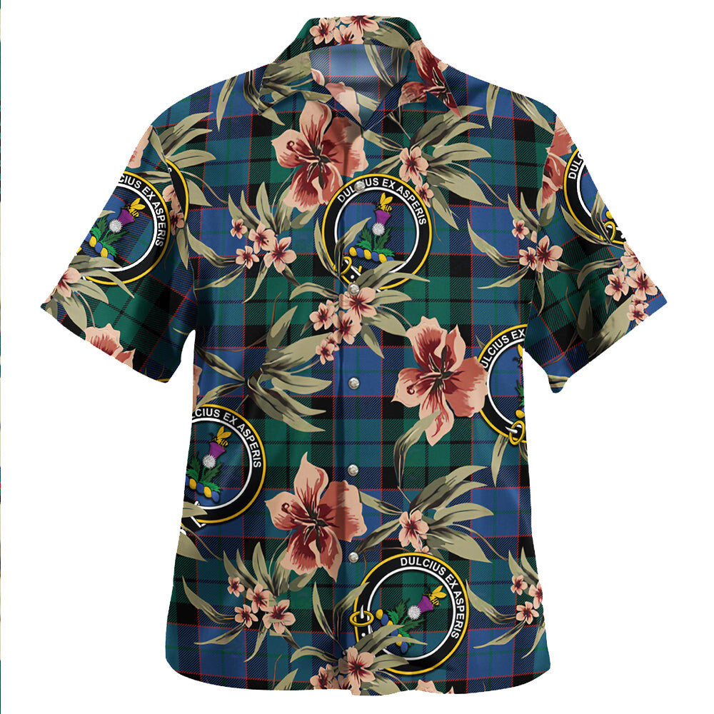 Clan Ferguson of Balquhidder Modern Tartan Crest Badge Aloha Hawaiian Shirt Tropical Old Style QT96 Ferguson of Balquhidder Modern Tartan Tartan Today   