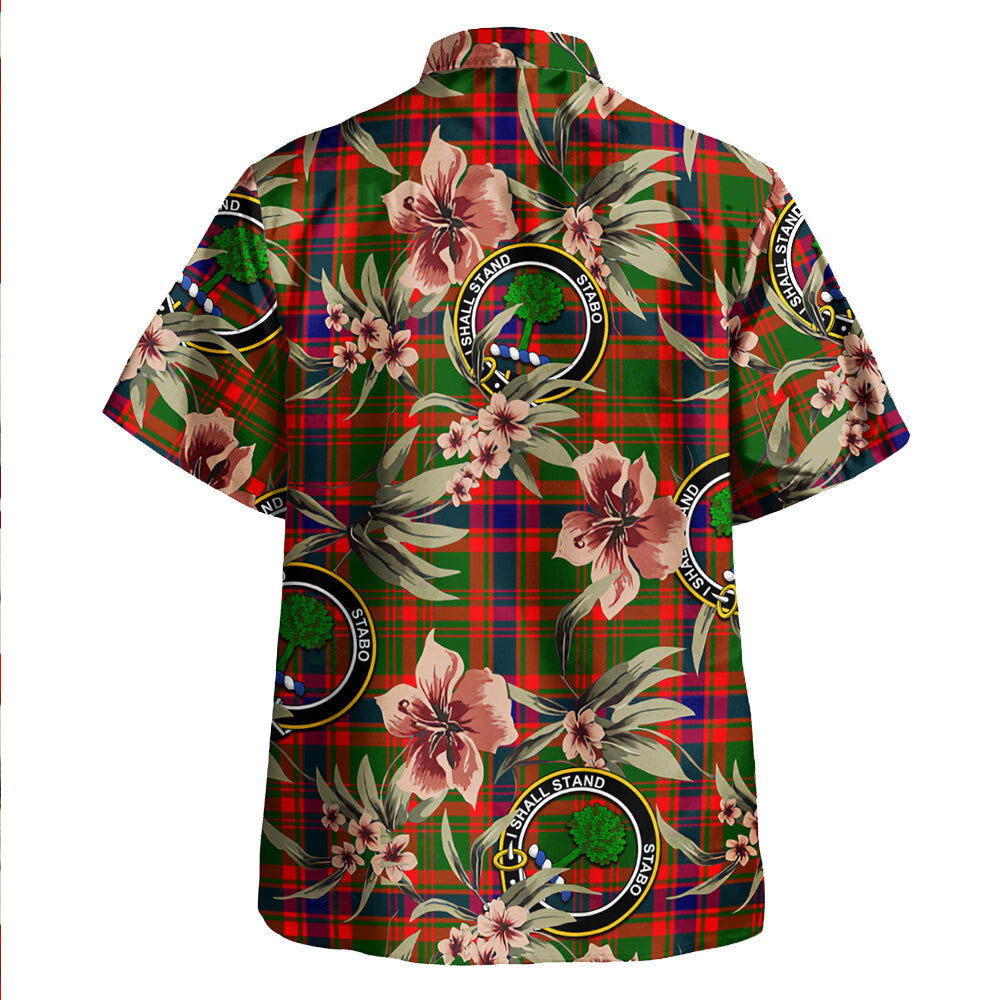 Clan Kinninmont Tartan Crest Badge Aloha Hawaiian Shirt Tropical Old Style AP80 Kinninmont Tartan Tartan Today   