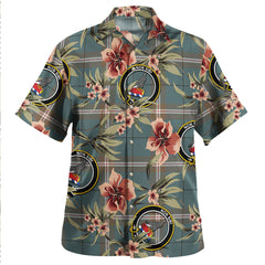 Clan Cleland Weathered Tartan Crest Badge Aloha Hawaiian Shirt Tropical Old Style HT71 Cleland Weathered Tartan Tartan Today   