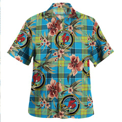 Clan Laing (Lang) Modern Tartan Crest Badge Aloha Hawaiian Shirt Tropical Old Style EK99 Laing (Lang) Modern Tartan Tartan Today   
