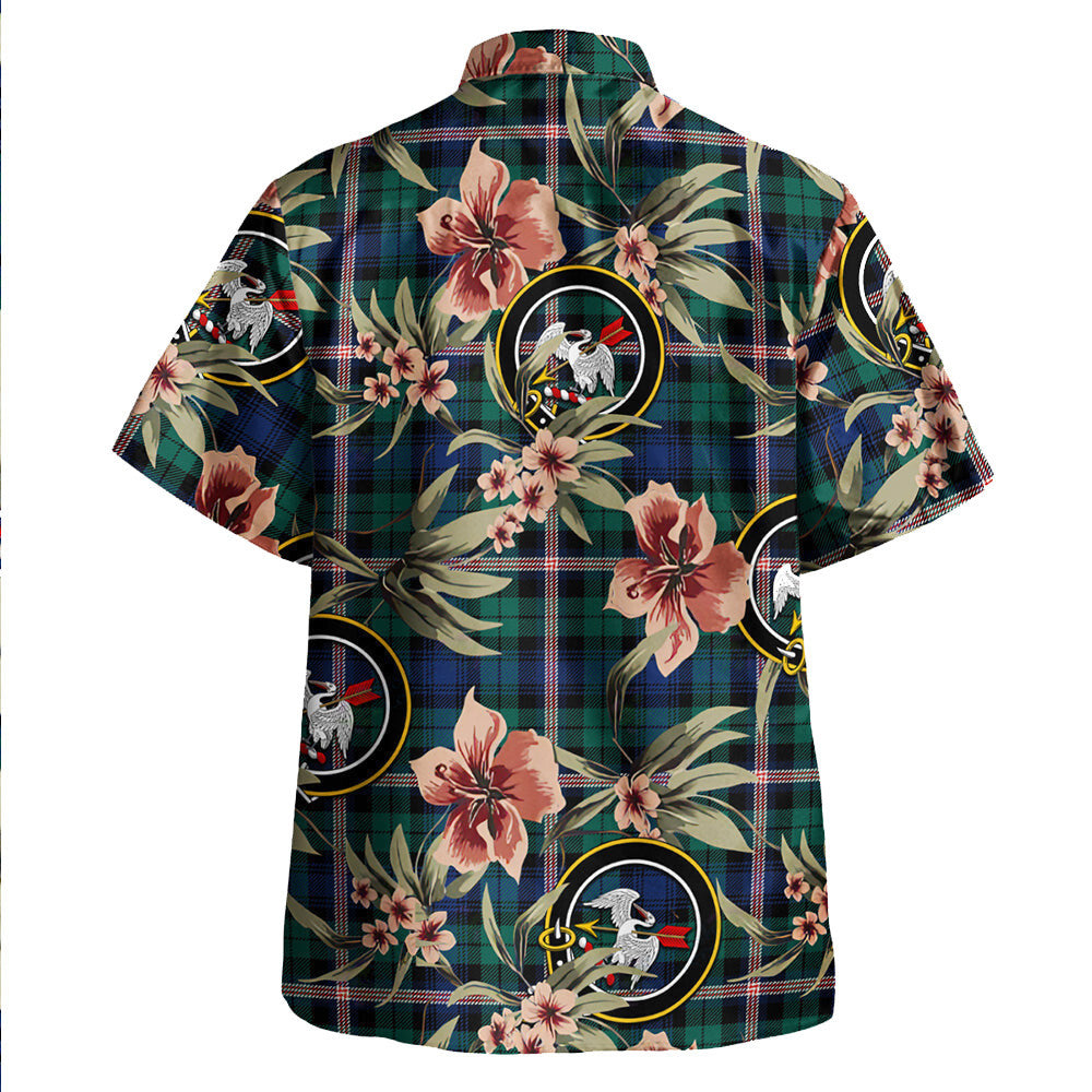 Gammell Modern Tartan Clan Crest Badge Aloha Hawaiian Shirt Tropical Old Style FJ78 Gammell Modern Tartan Tartan Today   