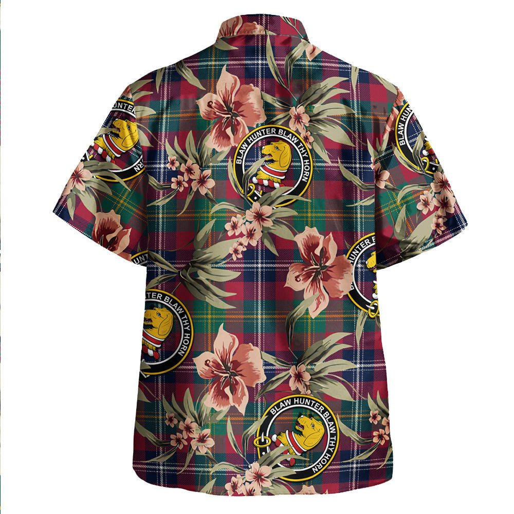 Clan Forrester Modern Tartan Crest Badge Aloha Hawaiian Shirt Tropical Old Style QL87 Forrester Modern Tartan Tartan Today   