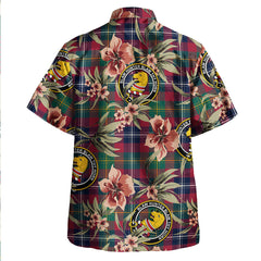 Clan Forrester Modern Tartan Crest Badge Aloha Hawaiian Shirt Tropical Old Style QL87 Forrester Modern Tartan Tartan Today   